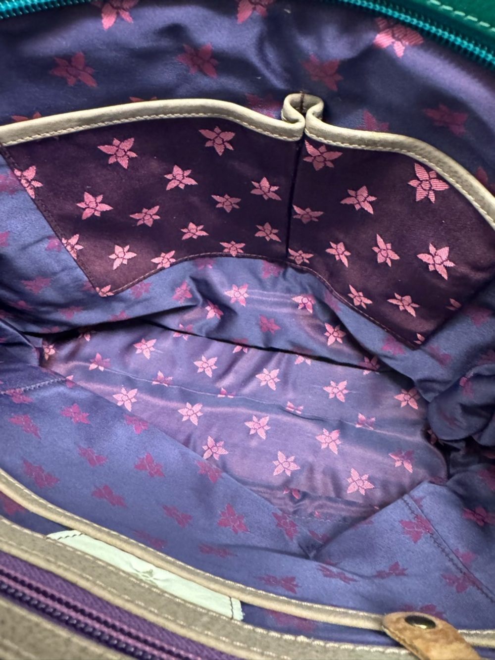 Anuschka Hand-Painted Leather Single Handle Shopper Tote - Picture 8 of 10
